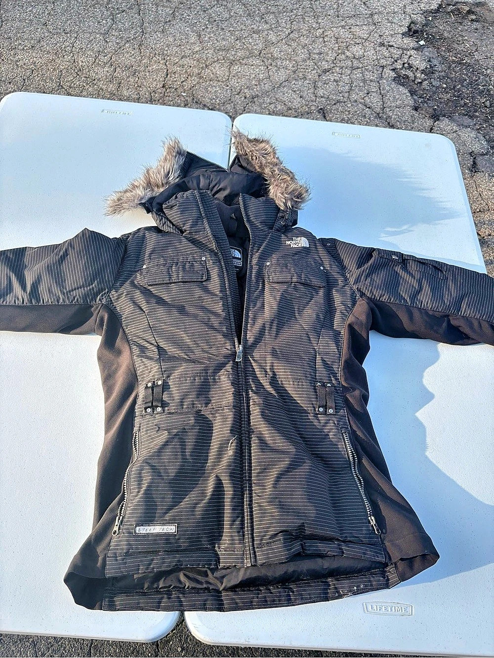 The North Face Black Hooded Ski Jacket